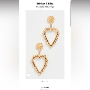 Brinker & Eliza Heart of Gold Earrings
